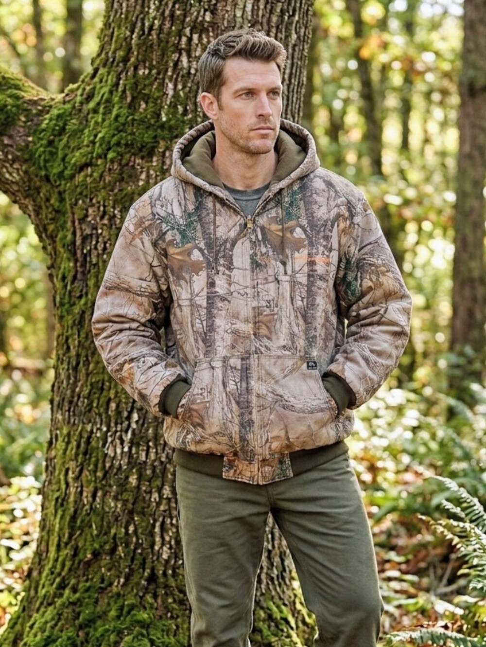 DRI DUCK - Cheyenne - Men's Realtree Camouflage Hooded Work Jacket 3XL.
